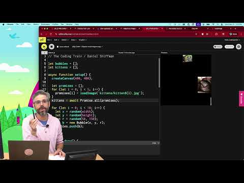 P5.js 2.0: Loading Data With Async And Await (live Recording Session Archive)