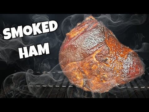 The Easiest Double Smoked Honey Bourbon Glazed Ham Recipe On Youtube!