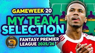 -4 Hit For Gabriel? 😲 | My Fpl Gw20 Team Selection 🚨 | Fantasy Premier League Tips 2025/26