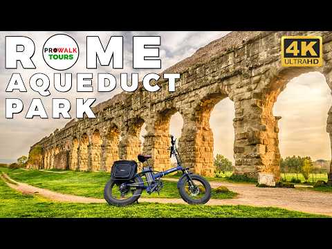 Rome Aqueduct Park Virtual Bike Ride In 4k