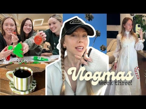 Vlogmas Week 3! Gift Exchange, Gingerbread Cookies + Trying On My Moms Wedding Dress!