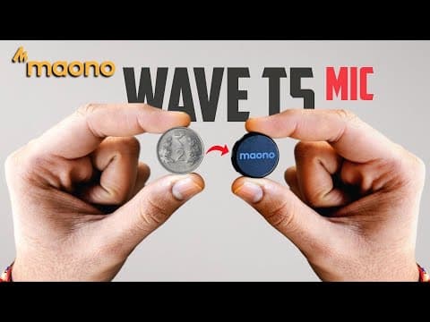 Maono  Wave T5 Wireless Microphone | Maono Wave T5 Ai Lavalier Mic Unboxing & Test 2025 | Telugu