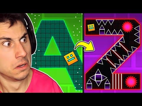Each Letter Gets More Impossible! | Geometry Dash