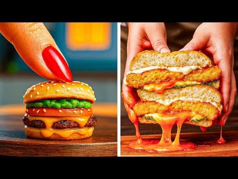 Giant Or Tiny Food? Try Both! Fun Recipes With Extra Cheese Inside! 🧀✨