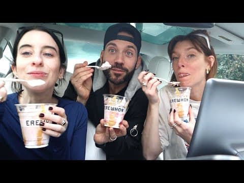 Trying The Hailey Bieber Erewhon Soft Serve!