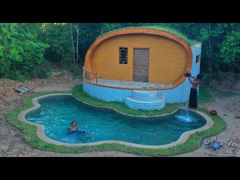 60days Building Luxury Dream Underground House And Underground Swimming Pool
