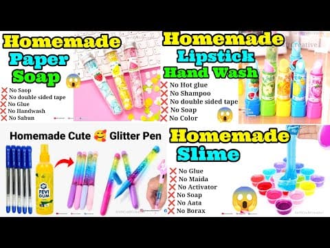 🌷how To Make Stationery |diy Stationery |handmade Stationery | School Hacks
