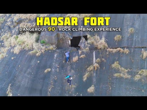 We Climbed Dangerous 90° Rock Face At Hadsar Fort | Difficult Trek In Maharashtra