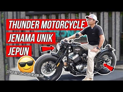Motor Custom Tapi Lepas Jpj | 2026 Thunder Ls250-s V Twin | First Impression Walkaround