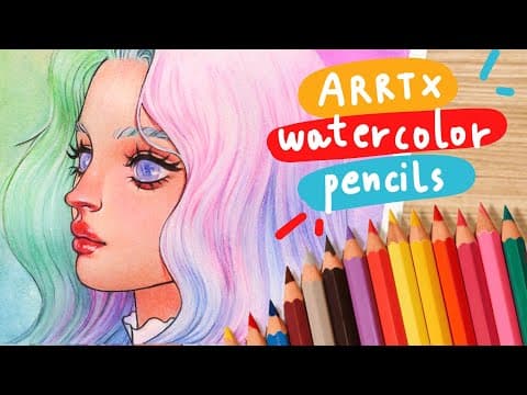 Painting With Arrtx Watercolor Pencils 🌈 Tips On How To Use Them 💕