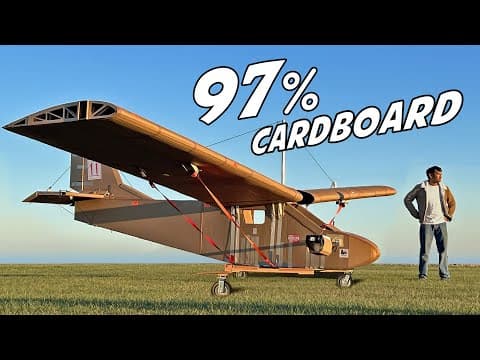 Testing A Cardboard Airplane For Human Flight!