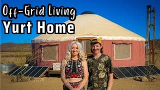 Couple Builds Off Grid Yurt Homestead For $60k - Beautiful Interior!