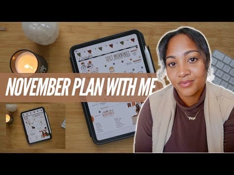 November 2025 Monthly Plan With Me ✍🏾