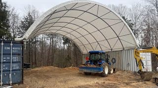 Adding 2 More Bays For Service.  Heavy Equipment Site Preparation.