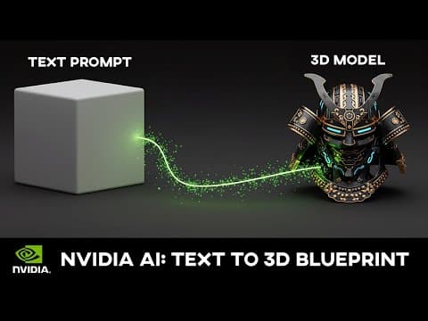 Nvidia's New Ai Blueprint - 3d Object Generation In Blender (with A Twist)