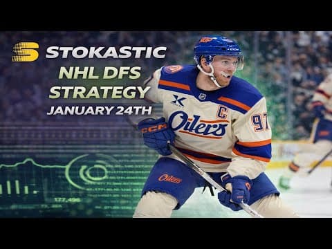 Nhl Dfs Strategy Saturday 1/25/26 | Draftkings & Fanduel Daily Fantasy Hockey Picks