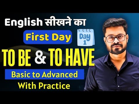 The One Video – Verb To Be To Have & Tenses In English | English Speaking Practice