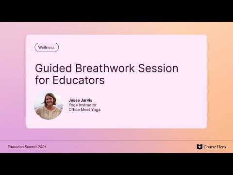 Guided Breathwork Session For Educators