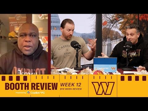 Nfl Week 12 Recap: Commanders Bye Week Review | Booth Review Podcast | Washington Commanders | Nfl