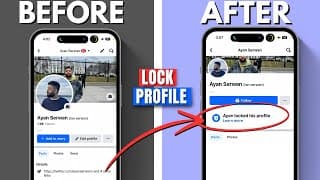 How To Lock Your Facebook Profile! (easy)