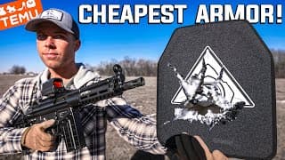 This $60 Rifle Plate Stops My Entire Arsenal?! (temu Body Armor)