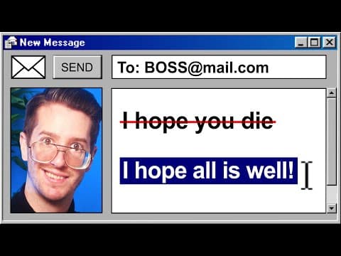 How To Write An Email (90s Tutorial)