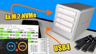 4x Nvme Usb4 Box - Too Good To Be True? (orico Mixdata Vault 4big 8848u4 Review)