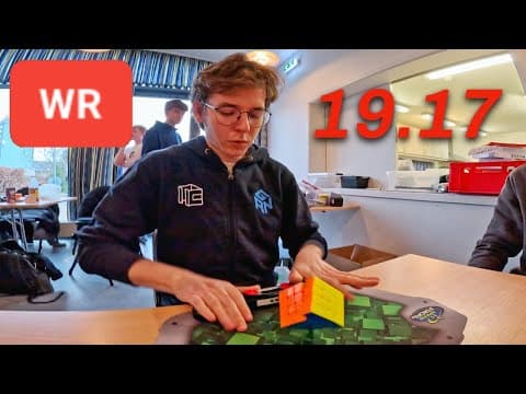 World Record 4x4 Rubik's Cube Average: 19.17