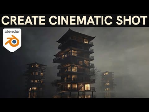 How To Create 3d Cinematic Scene In Blender - Fast & Easy (tutorial)