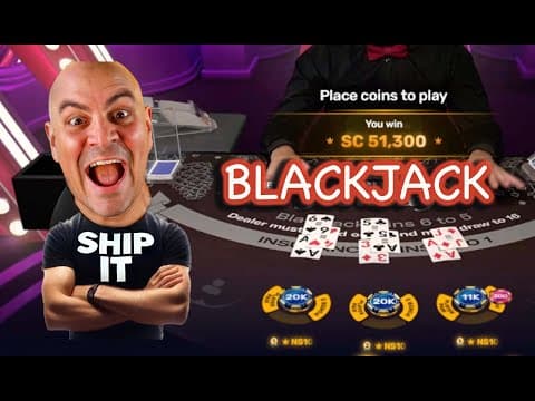 100,000 Blackjack - Biggest Hand Ever Jan 15 -  W/playfame