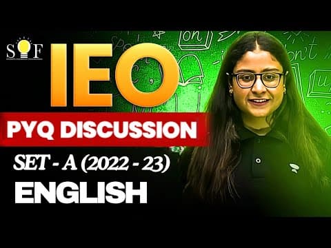 Class 10th Ieo | Previous Year 2023-24 Set - A | Paper Discussion Live | By Nikita Ma'am