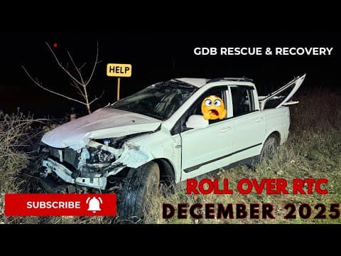 Bad Crash - Rollover In Much Wenlock! - Roof Came Off!