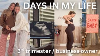 VLOG: running a business & growing a baby!!! (workouts, events, meals, baby + nursery updates)