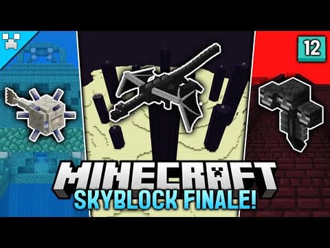 The Minecraft Skyblock Triple Boss Bonanza! (ep.12 - Finale)
