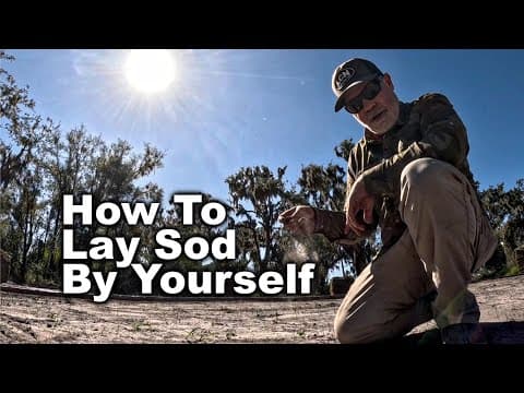 How To Lay Sod All By Yourself Even When It's Dormant