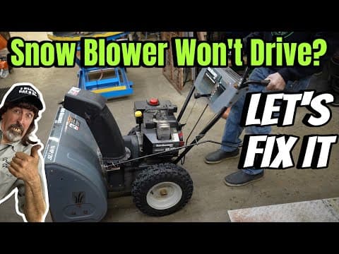 Mtd Snow Blower Won't Drive - How To Fix It