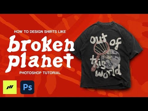 How To Design Shirts Like Broken Planet | Photoshop Streetwear Tutorial 2024