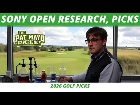 Sony Open 2026 Fantasy Golf Picks | Expert Research, Sleepers & Course Breakdown | One And Done Tips