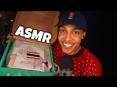 Asmr Mukbang | Trying Snacks From Thailand (try Treats)