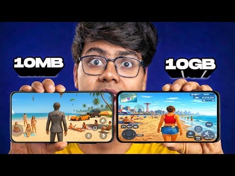 1mb Vs 10mb Vs 100mb Vs 10gb Open World Mobile Games | Real Difference