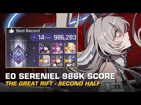 E0 Sereniel Vs The Great Rift: Hell Difficulty | 986k Score