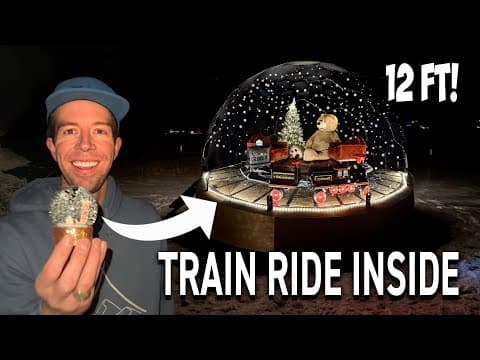 I Built Our Daughters A Life-sized Snow Globe (surprise!)