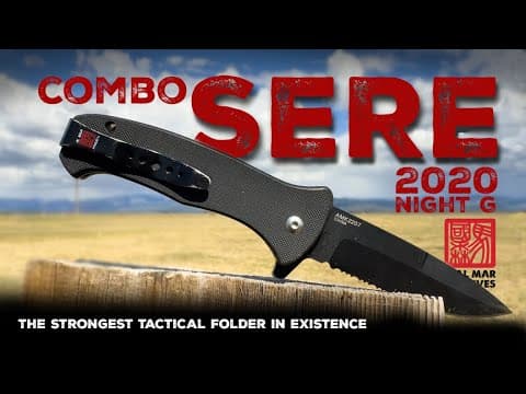 The Toughest Tactical Folding Knife?  // Al Mar Sere 2020 Night G