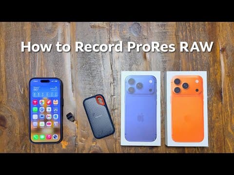 How To Record Apple Prores Raw & Open Gate On Iphone 17 Pro
