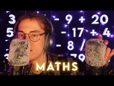 Asmr | You Will Fall Asleep To These Eyes Closed Maths Questions!