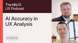 56. Ai For Ux Analysis: How Accurate Is It? (feat. Christian Holst & Jamie Holst, Baymard Institute)