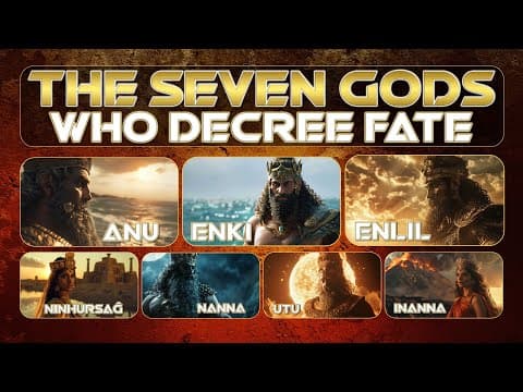 Seven Gods Who Decree Fate | Anu, Enlil, Enki, Ninhursaĝ, Nanna, Utu And Inanna