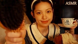 Asmr | Cozy Ladylike Night Pamper 🕯🌙 (relaxing Facial, Tea, Hair Brush, Layered Sounds) Ft.soundcore