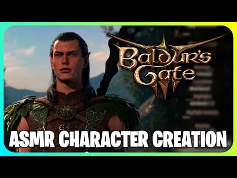 (ASMR) My First Character Ever In Baldur's Gate 3