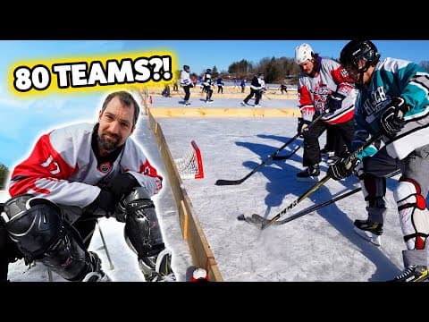 Can We Beat 80 Teams!?!? Old Paint Cans Pond Hockey